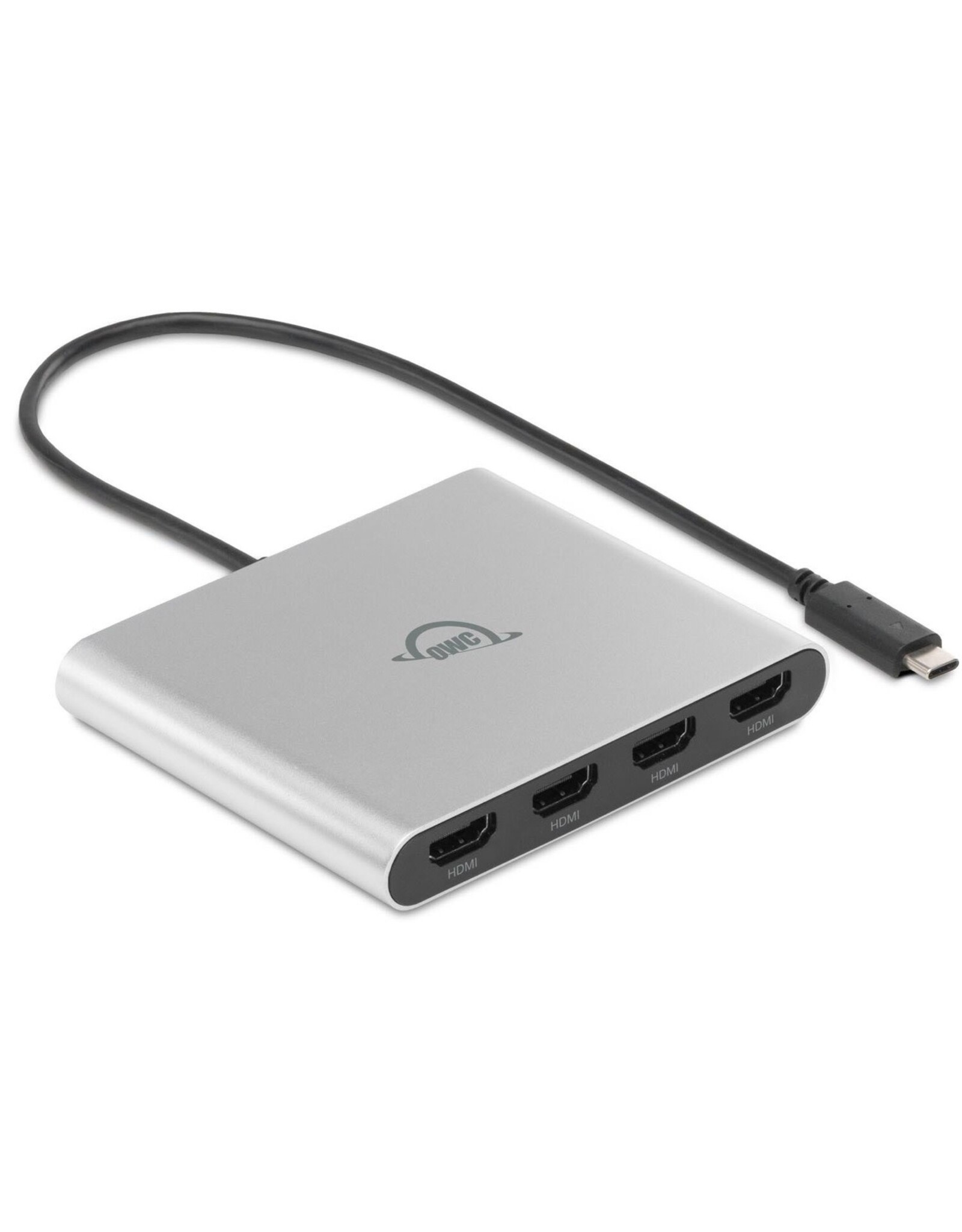 OWC OWC USB-C Quad HDMI 4K Display Adapter with DisplayLink for Apple silicon Macs or other Macs or PCs with USB-C or Thunderbolt (USB-C)
