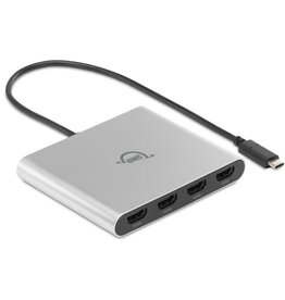 OWC OWC USB-C Quad HDMI 4K Display Adapter with DisplayLink for Apple silicon Macs or other Macs or PCs with USB-C or Thunderbolt (USB-C)