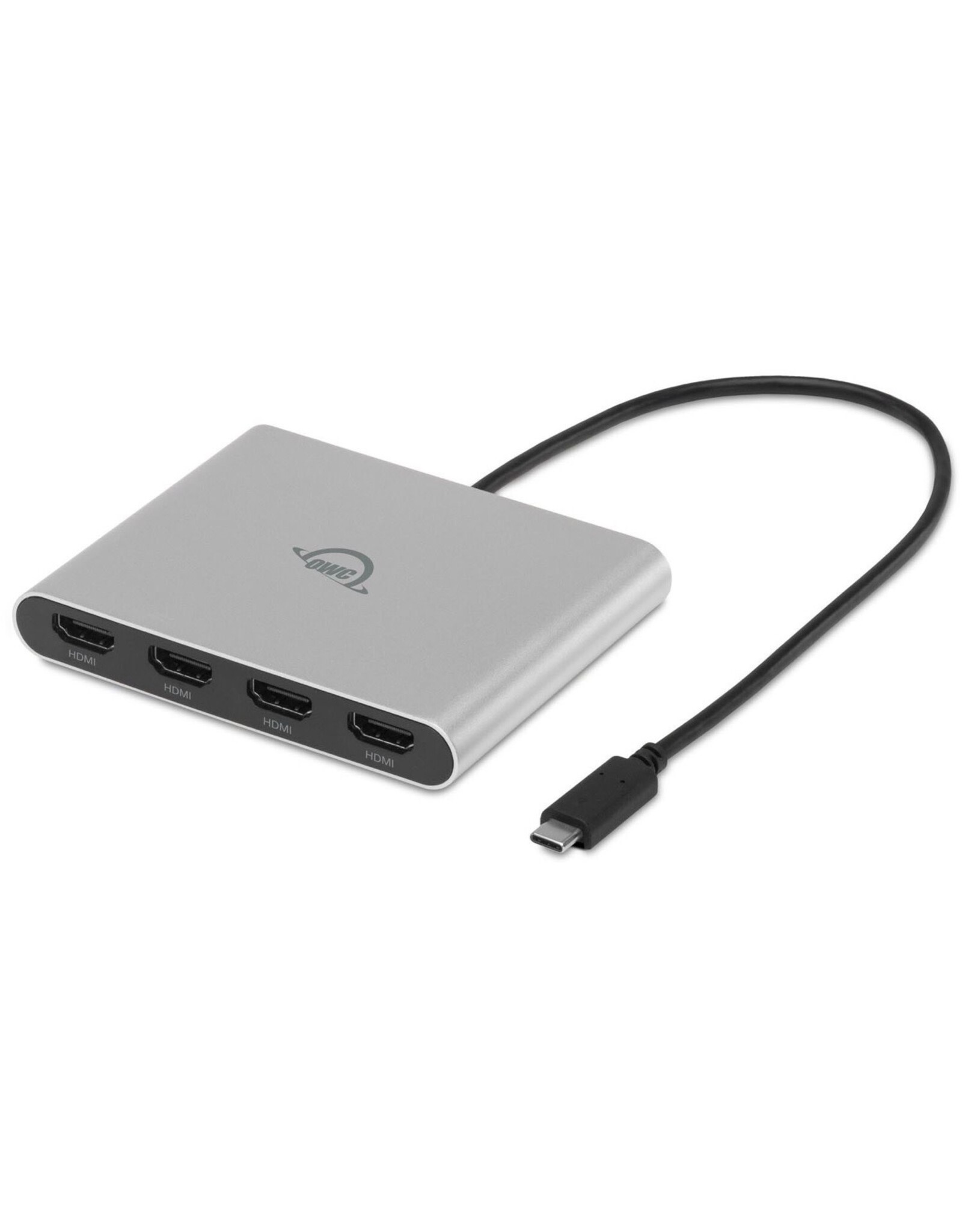 OWC OWC USB-C Quad HDMI 4K Display Adapter with DisplayLink for Apple silicon Macs or other Macs or PCs with USB-C or Thunderbolt (USB-C)