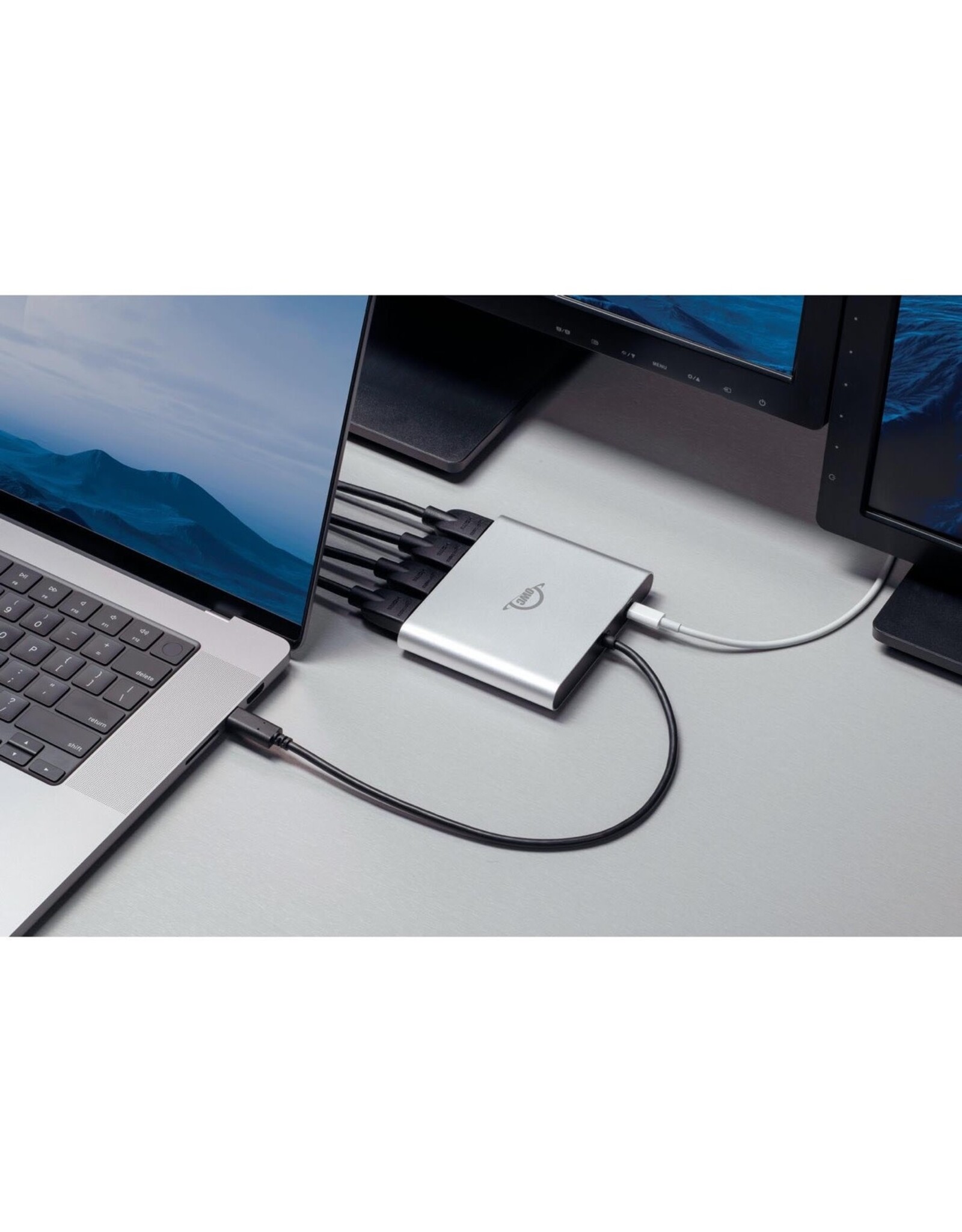 OWC OWC USB-C Quad HDMI 4K Display Adapter with DisplayLink for Apple silicon Macs or other Macs or PCs with USB-C or Thunderbolt (USB-C)