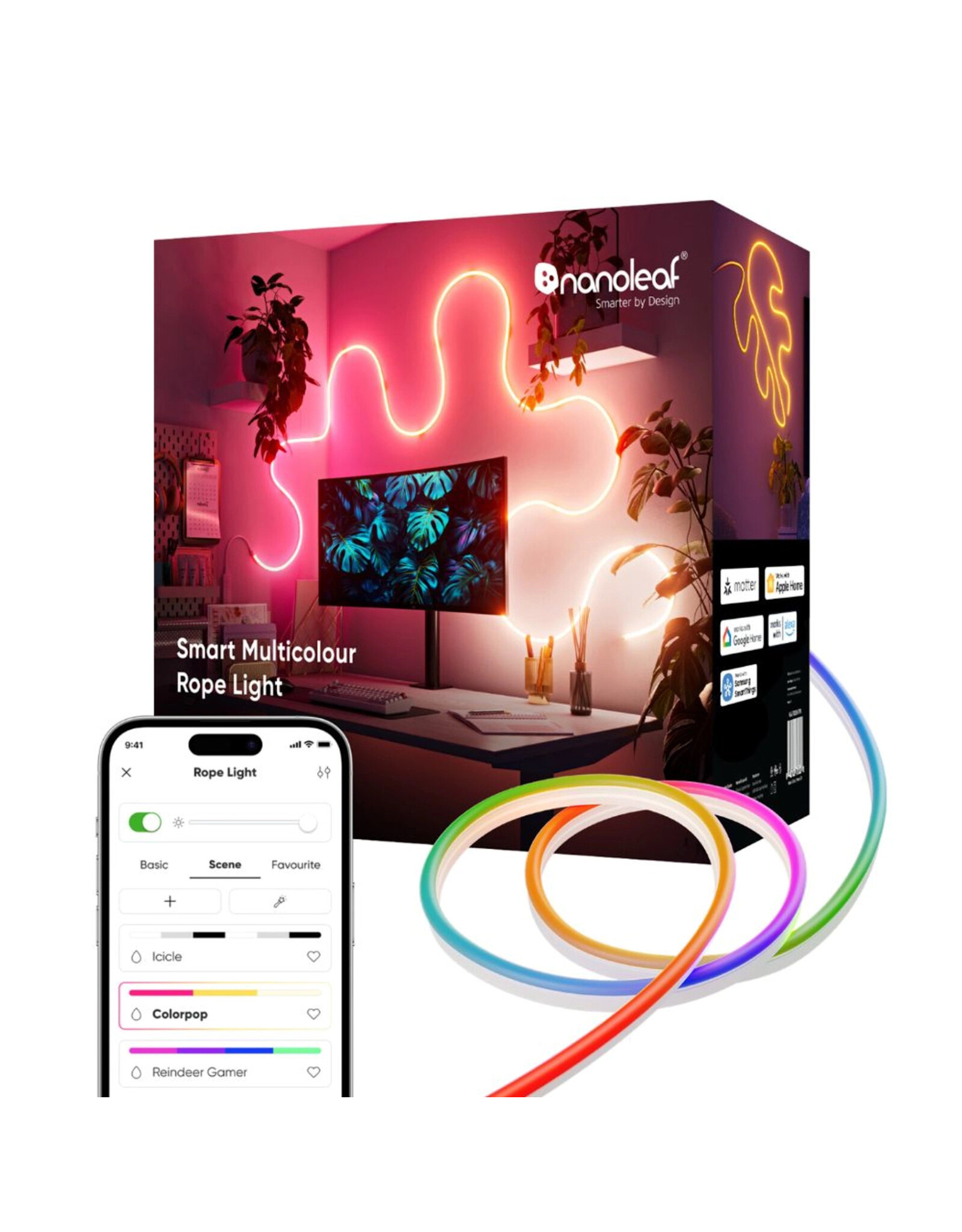 Nanoleaf Nanoleaf Matter Smart Multicolour Rope Light - 5m