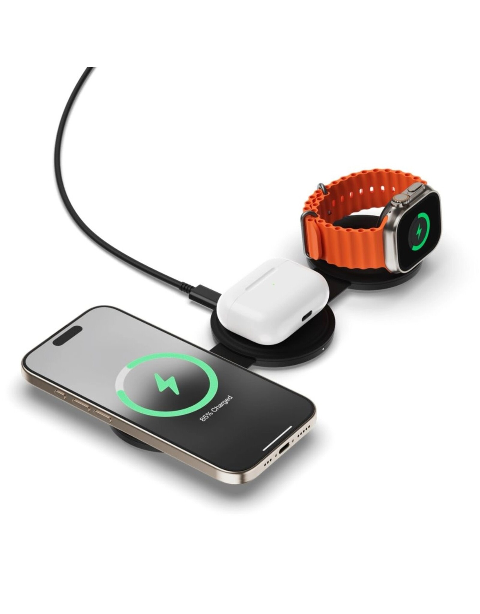 Satechi Satechi OntheGo 3-In-1 Wireless Charger - Black