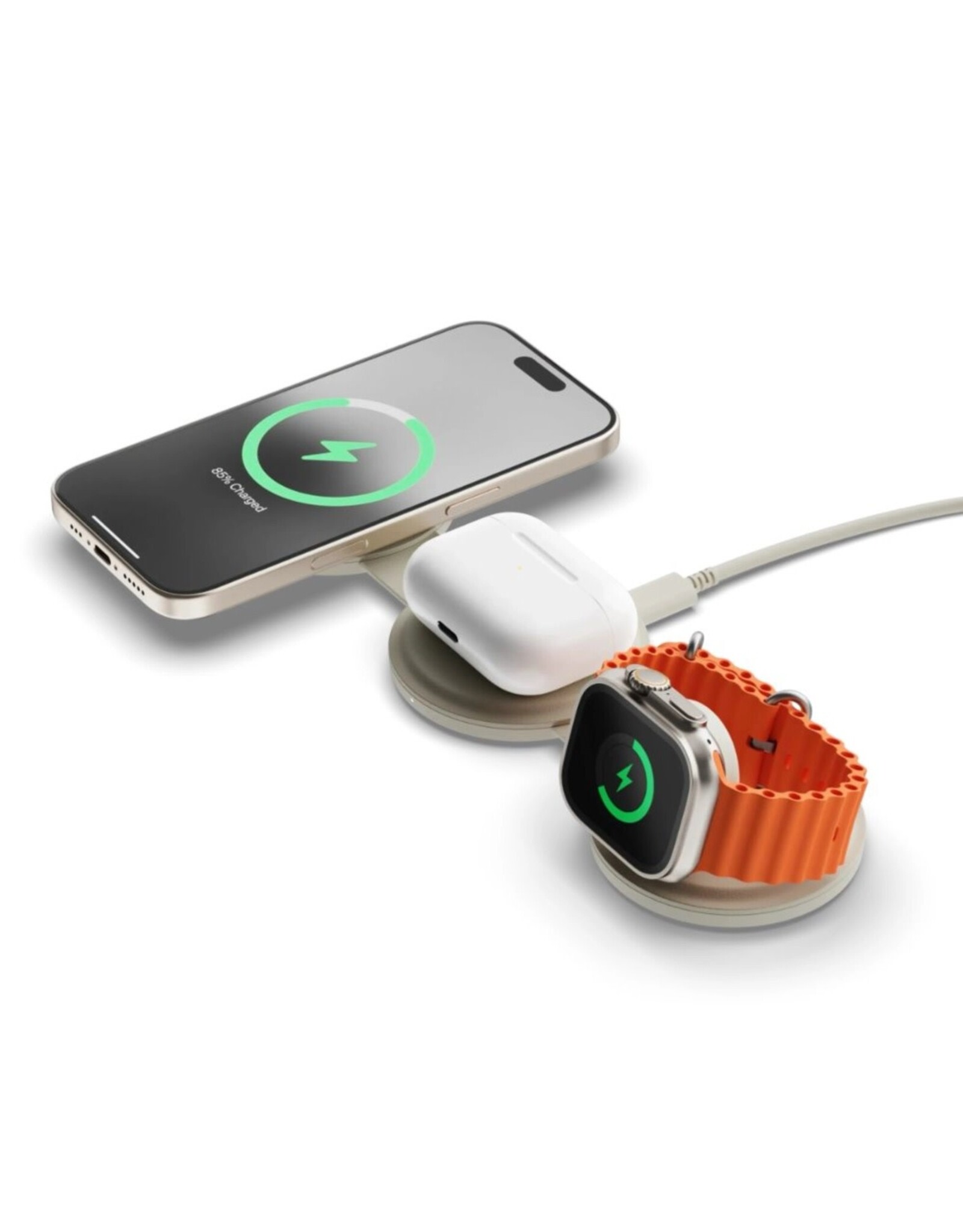 Satechi Satechi OntheGo 3-In-1 Wireless Charger - Sand