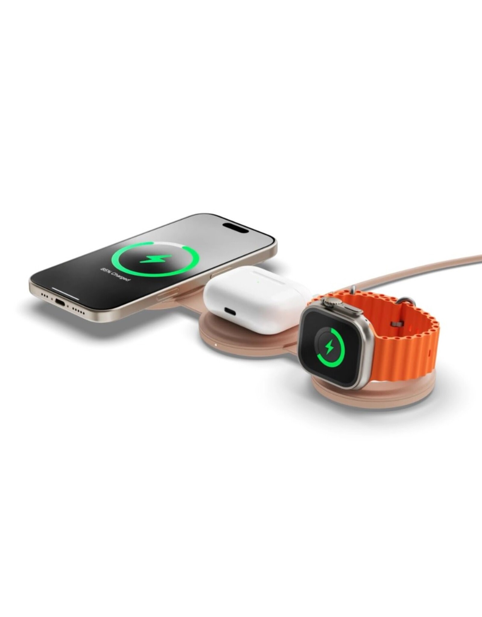Satechi Satechi OntheGo 3-In-1 Wireless Charger - Desert Rose