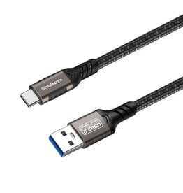 Simplecom Simplecom USB-A to USB-C Data and Charging Cable USB 3.2 Gen2 10Gbps - 1M