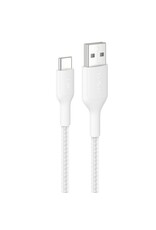 Belkin Belkin BoostCharge Pro Braided USB-A to USB-C Cable 15W, 3.3ft/1m - White