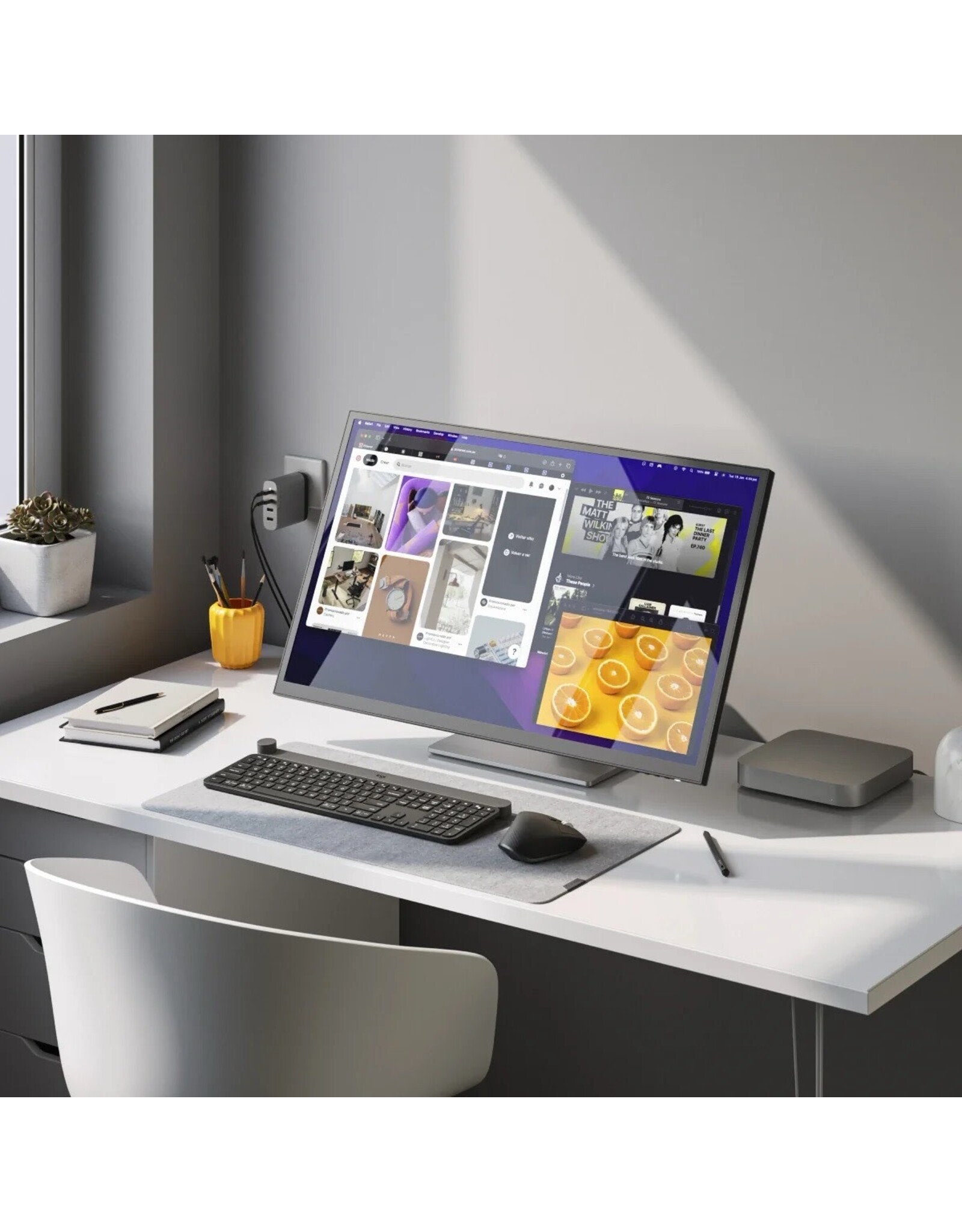 ALOGIC ALOGIC Clarity Fold Touch 27" UHD 4K Display with 65W USB-C PD, Webcam, Touch Screen & Fold Stand