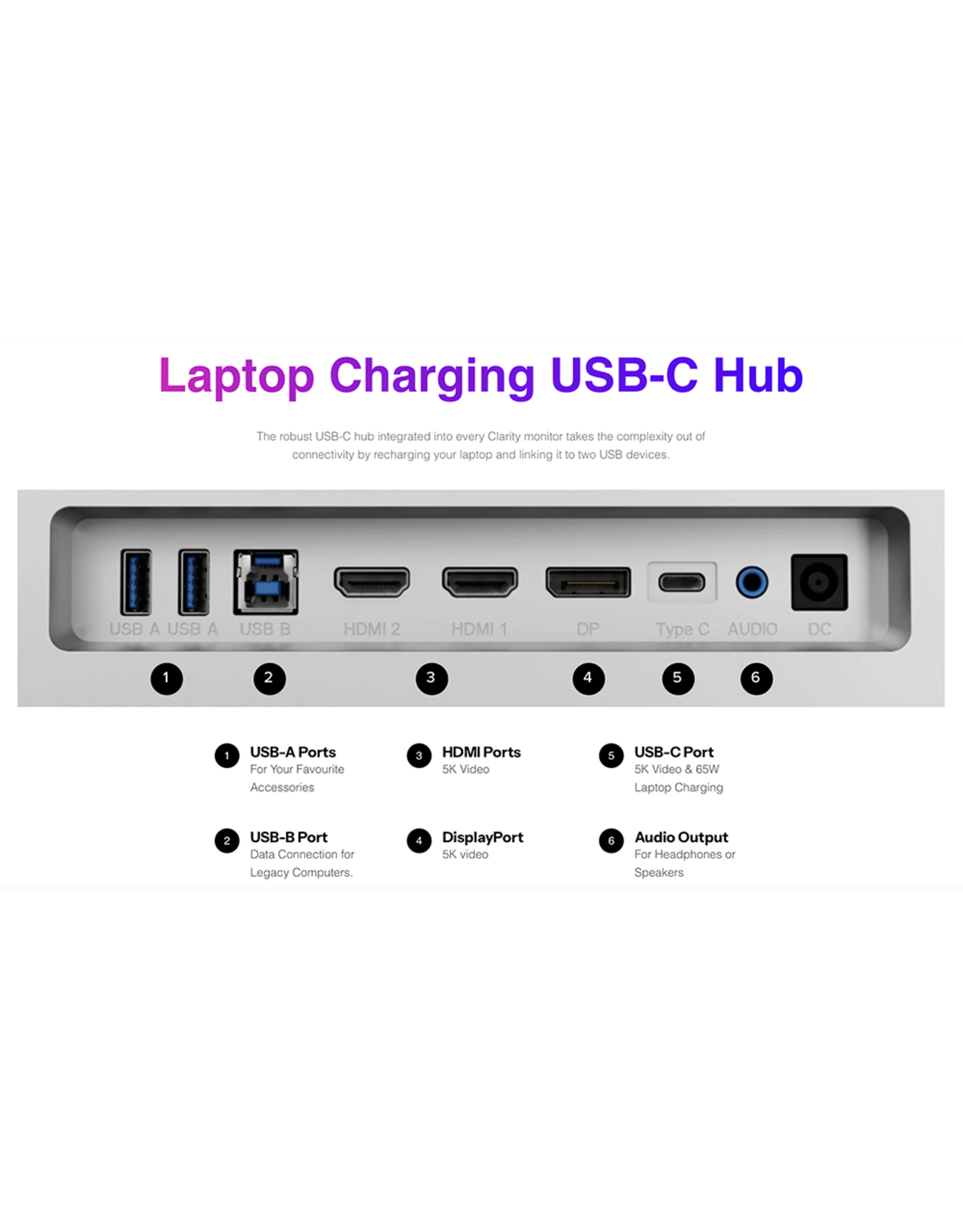ALOGIC ALOGIC Clarity Fold Touch 27" UHD 5K Display with 65w USB-C PD and Touchscreen