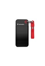 Verbatim Verbatim 1TB Pocket SSD USB 3.2 Gen 2. Compact, Rugged. Ultra Lightweight. (10Gbps) up to 1,000 MB/s - Black/Red