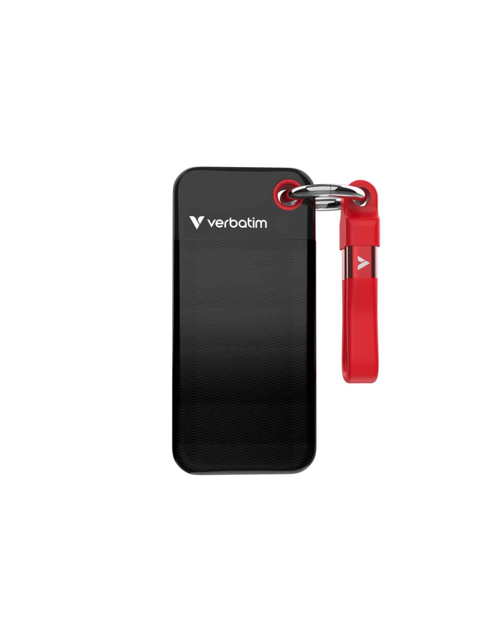 Verbatim Verbatim 1TB Pocket SSD USB 3.2 Gen 2. Compact, Rugged. Ultra Lightweight. (10Gbps) up to 1,000 MB/s - Black/Red