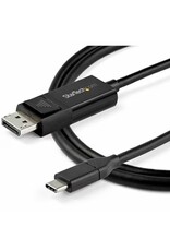 Startech StarTech USB C to DisplayPort 1.4 Cable 8K 60Hz/4K -  6ft (2m) Bidirectional DP to USB-C or USB-C to DP Reversible Video Adapter Cable -HBR3/HDR/DSC - USB Type-C/Thunderbolt Monitor Cable