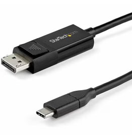 Startech StarTech USB C to DisplayPort 1.4 Cable 8K 60Hz/4K -  6ft (2m) Bidirectional DP to USB-C or USB-C to DP Reversible Video Adapter Cable -HBR3/HDR/DSC - USB Type-C/Thunderbolt Monitor Cable