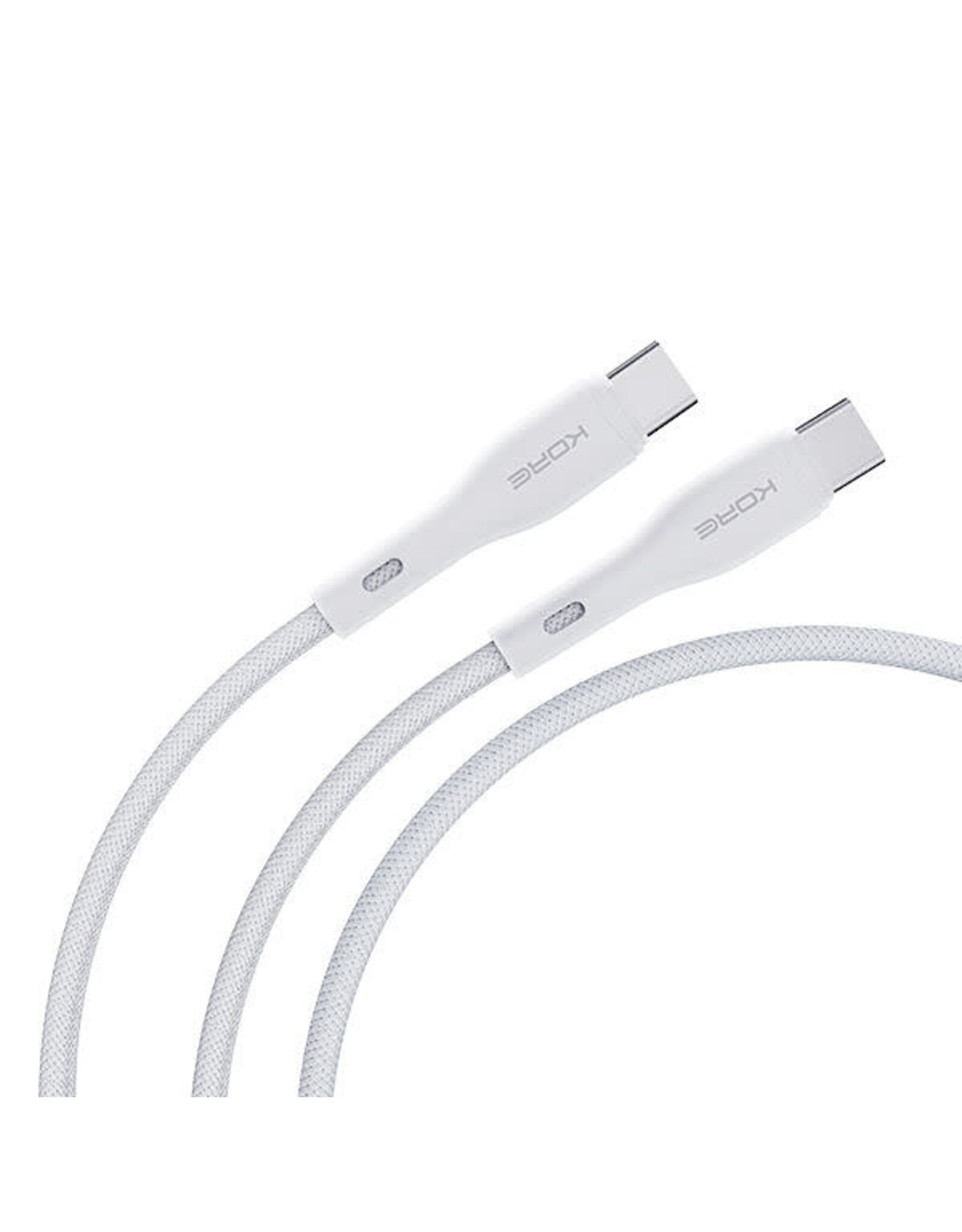 Kore Kore 240w Braided USB-C to USB-C 1.5m Cable - White