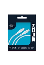 Kore Kore 240w Braided USB-C to USB-C 1.5m Cable - White