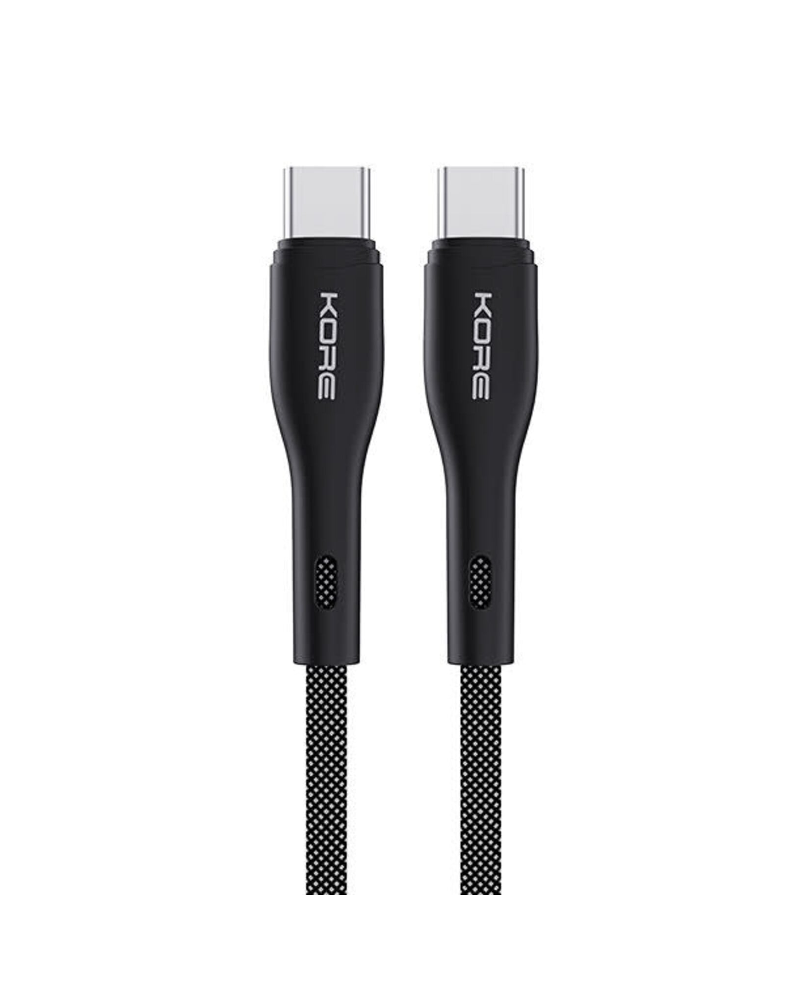 Kore Kore 240w Braided USB-C to USB-C 1.5m Cable - Black