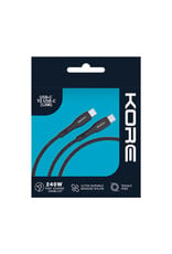 Kore Kore 240w Braided USB-C to USB-C 1.5m Cable - Black