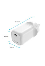 Kore Kore Wall Charger 30W GaN Single USB-C Port - White