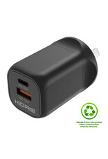 Kore Kore Wall Charger 35W GaN Dual USB-A & USB-C Port - Black