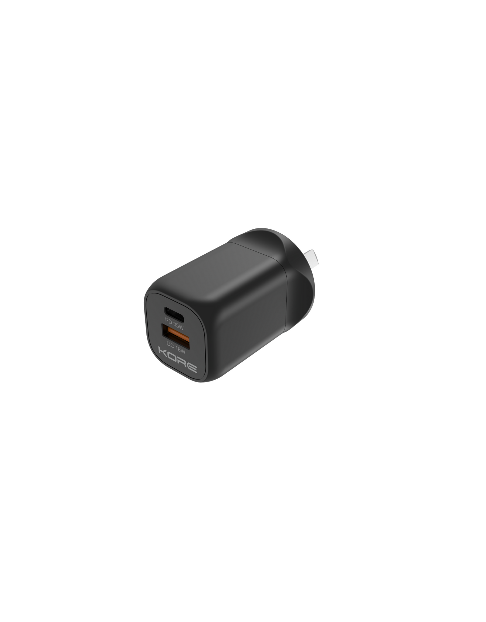 Kore Kore Wall Charger 35W GaN Dual USB-A & USB-C Port - Black