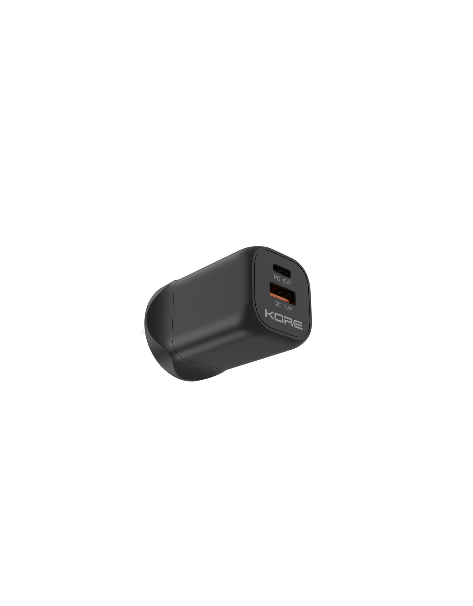 Kore Kore Wall Charger 35W GaN Dual USB-A & USB-C Port - Black