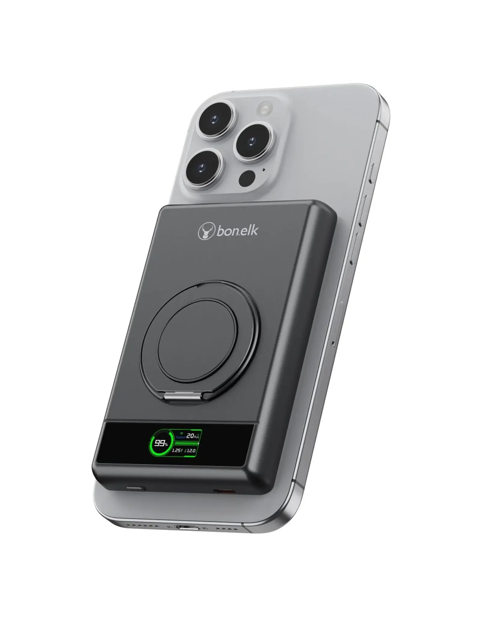 Bon.elk Bonelk MagTec 5-In-1 Power Bank 10k MAh - Space Grey