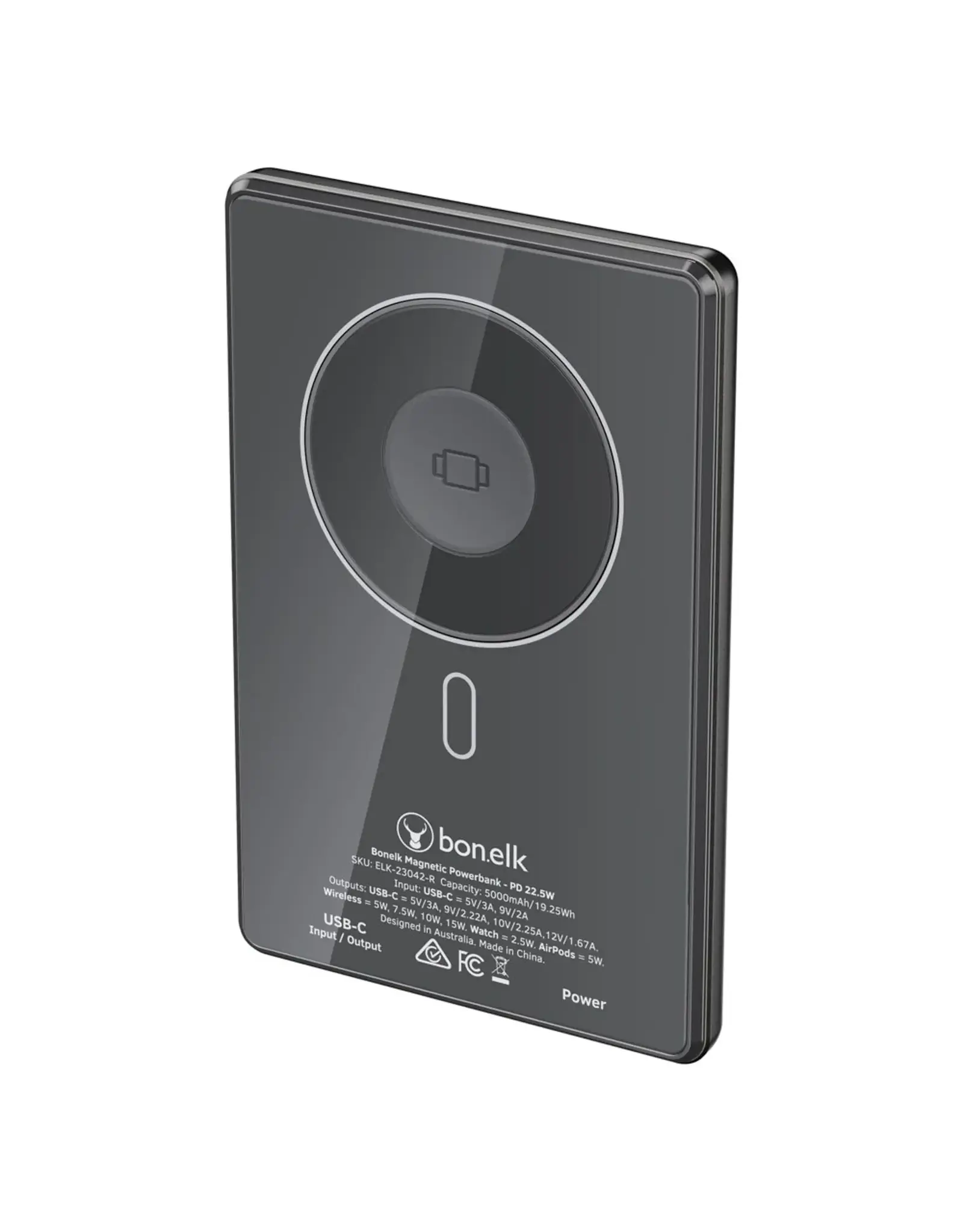 Bon.elk Bon.elk MagTec 4-In-1 Power Bank 5k MAh - Space Grey