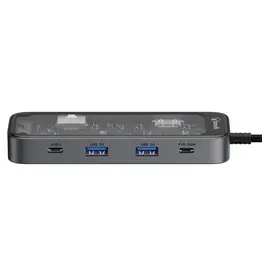 Bon.elk Bon.elk Vision Long-Life USB-C To 8-In-1 Multiport Hub - Clear