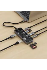 Bon.elk Bon.elk Vision Long-Life USB-C To 8-In-1 Multiport Hub - Clear