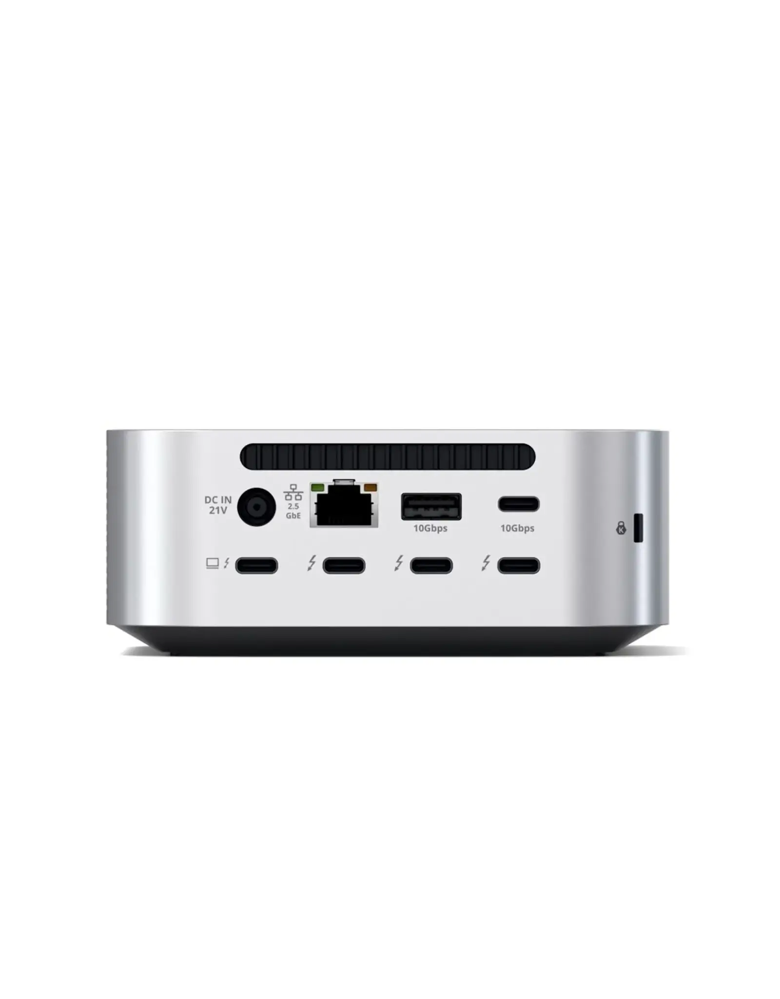 Satechi Satechi Thunderbolt 5 CubeDock with SSD NVME M.2 Enclosure/3xThunderbolt 5 Ports (80Gbps)/Thunderbolt 5 140W Host Charging/2 x USB-C 3.2 Gen 2 Ports (Up to 10Gbps)/2 x USB-A 3.2 Gen 2 Ports (10Gbps)/2.5 Gigabit Ethernet/SD & microSD Card Reader - Silv