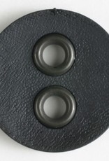 Dill Black Button with Metal Holes, 23 mm