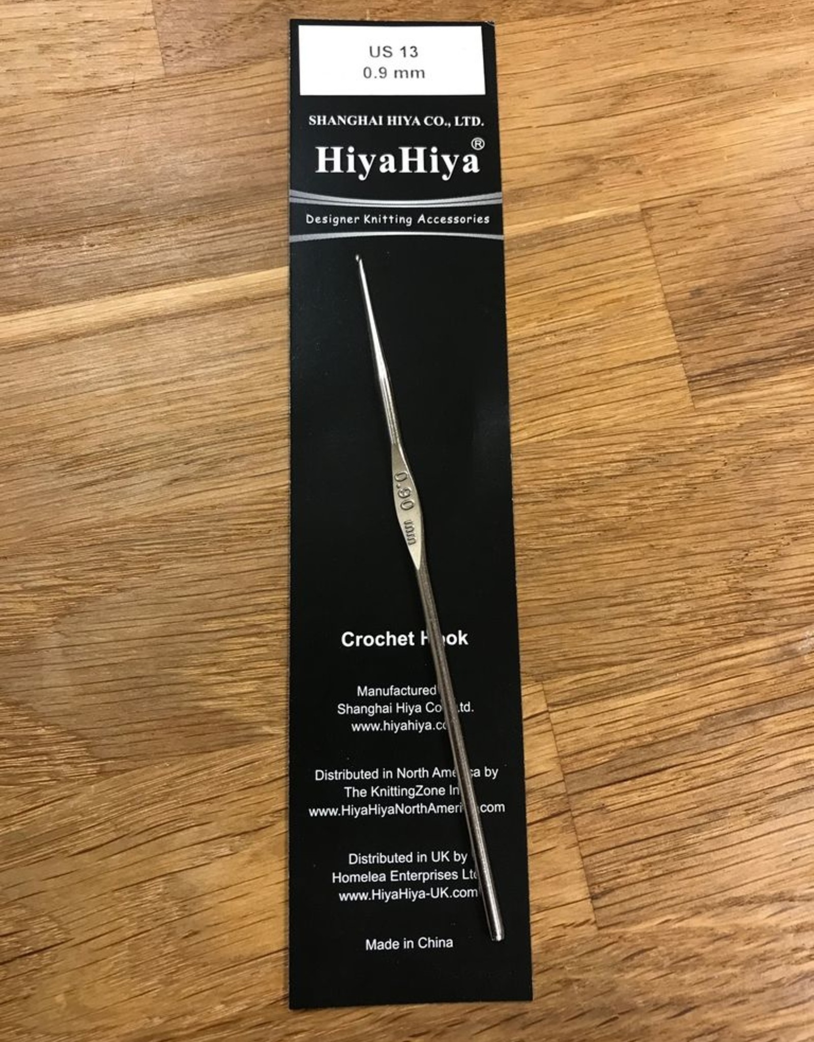 Hiya Hiya 13 US/0.9mm Hiya Hiya Nickel Plated Crochet Hook