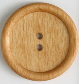 Dill Wood Button 45mm - Natural