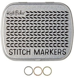 Knitpicks Metallic Small Stitch Markers & Tin