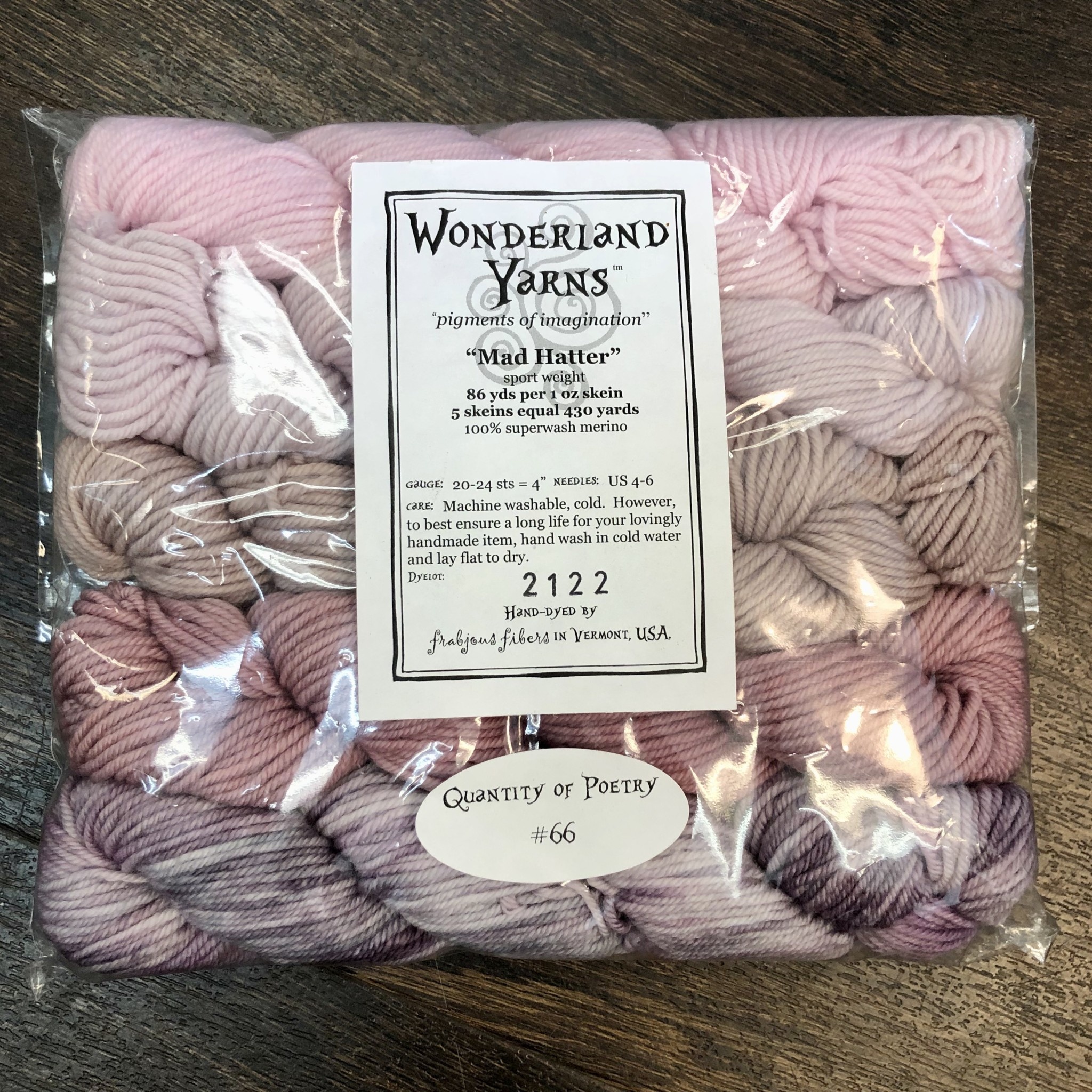 Mad Hatter Mini Skein Packs by Wonderland Yarn Yarn It & Haberdashery