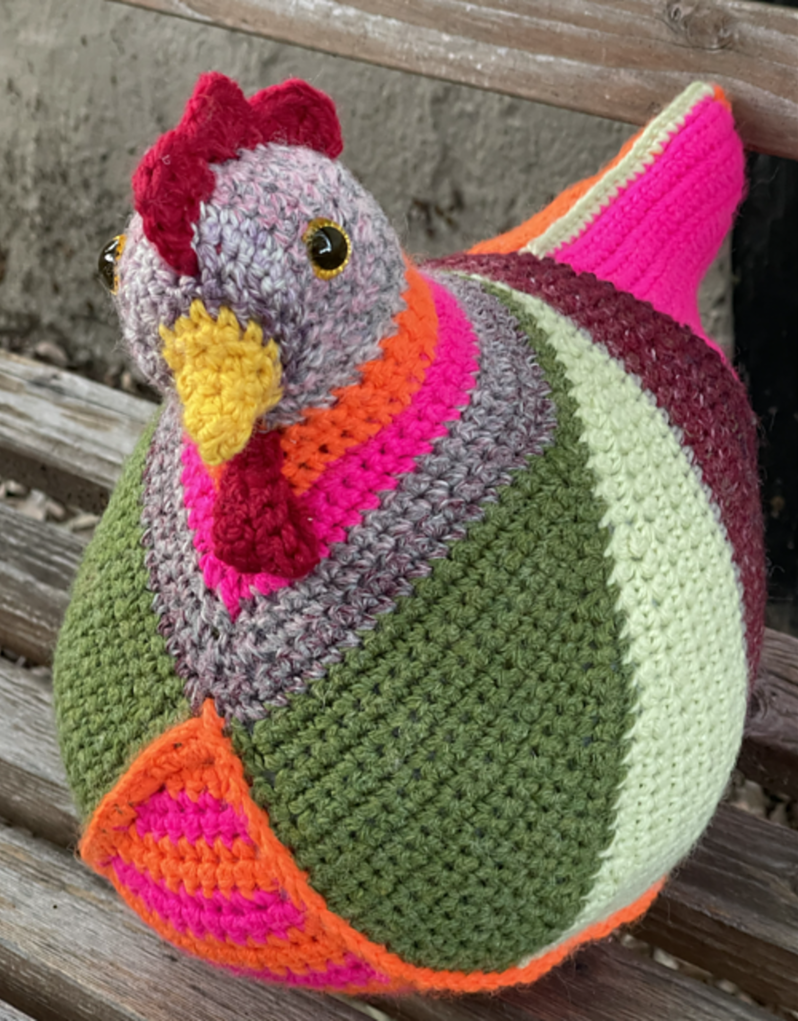 Emotional Support Chicken CROCHET VERSION - Sundays, July 28 & August 4, 2-4pm