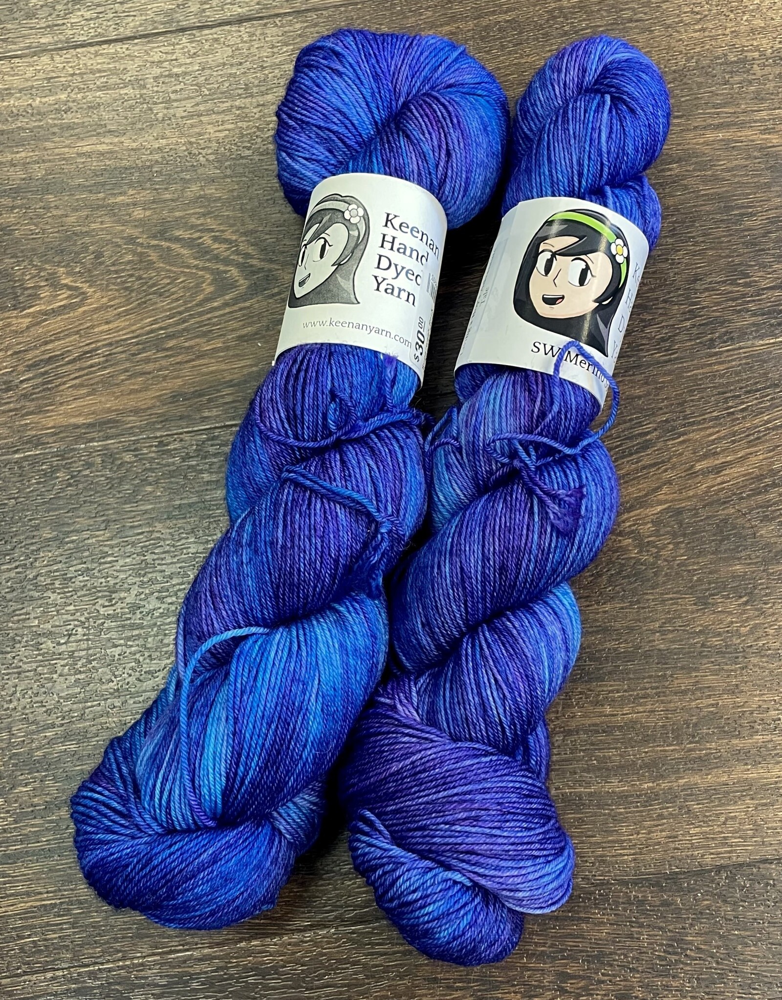 Keenan Hand Dyed Yarn Superwash Sock by Keenan Hand Dyed Yarn Color Set 1