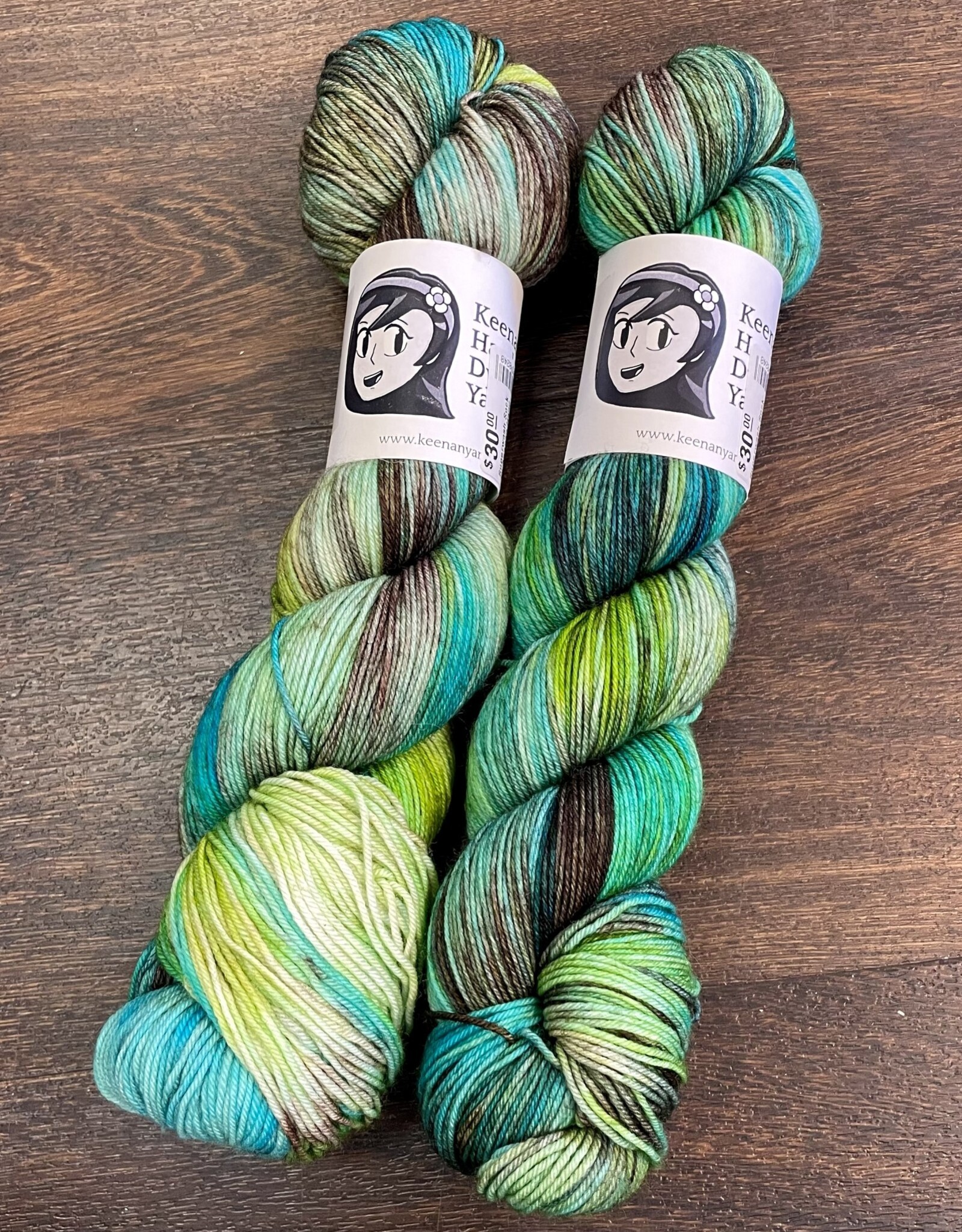 Keenan Hand Dyed Yarn Superwash Sock by Keenan Hand Dyed Yarn Color Set 1