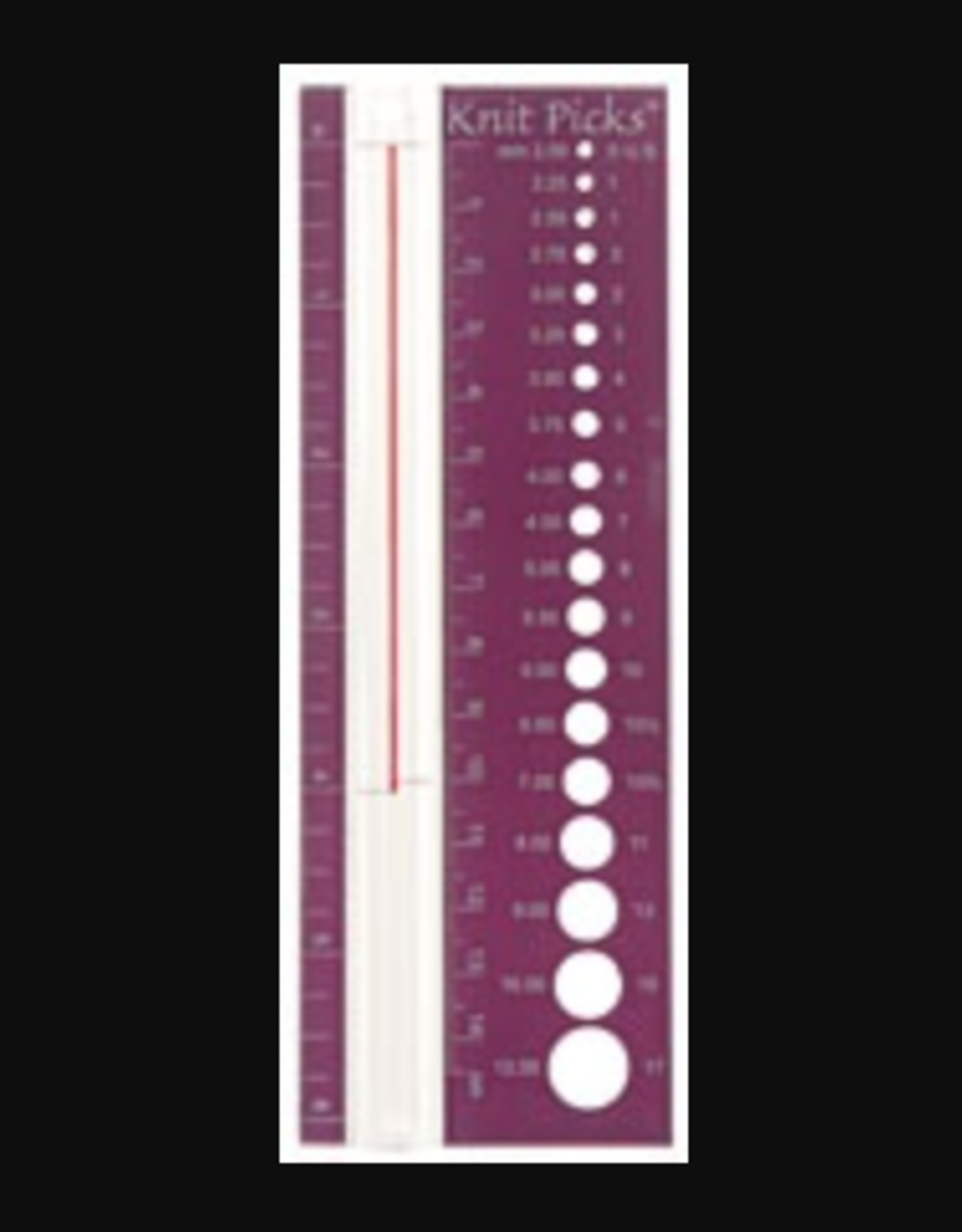 Knitpicks Knitting Needle View Sizer