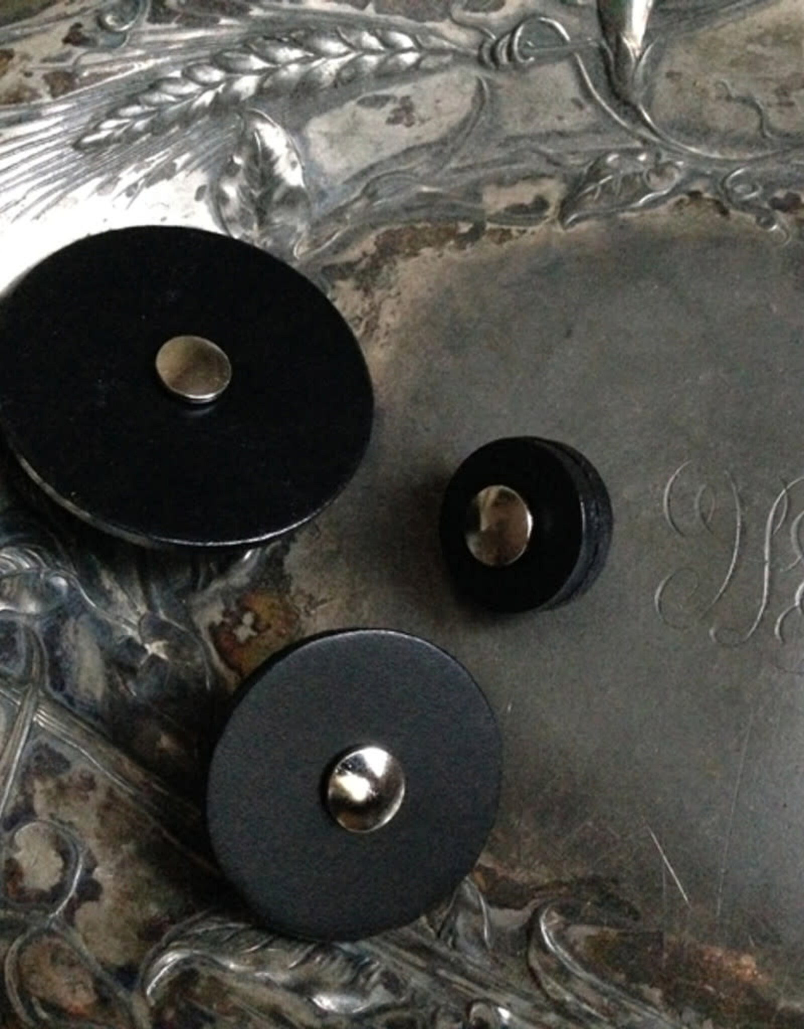 Jul Designs Leather Pedestal Buttons by Jul Designs