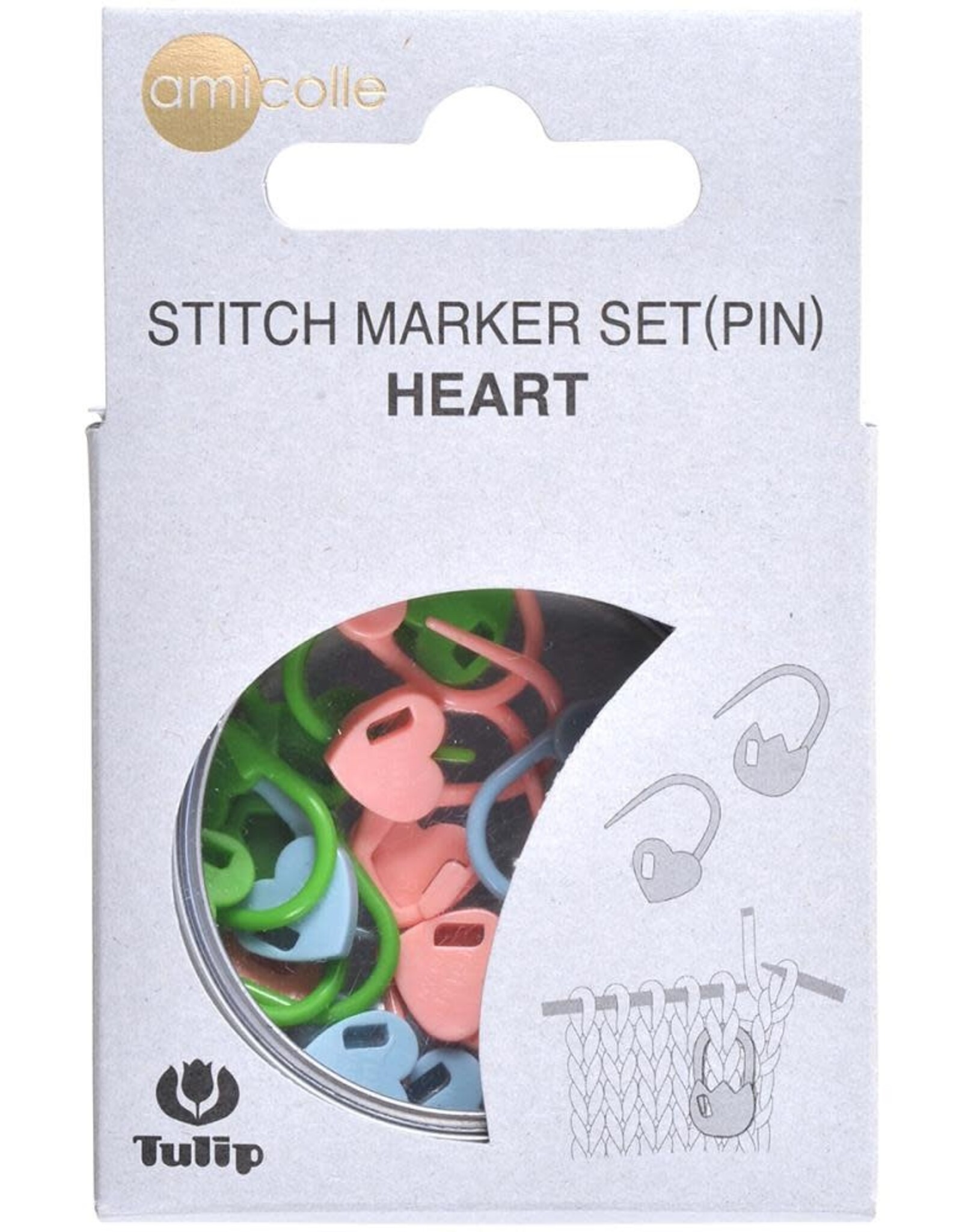 Tulip Heart Locking Stitch Markers
