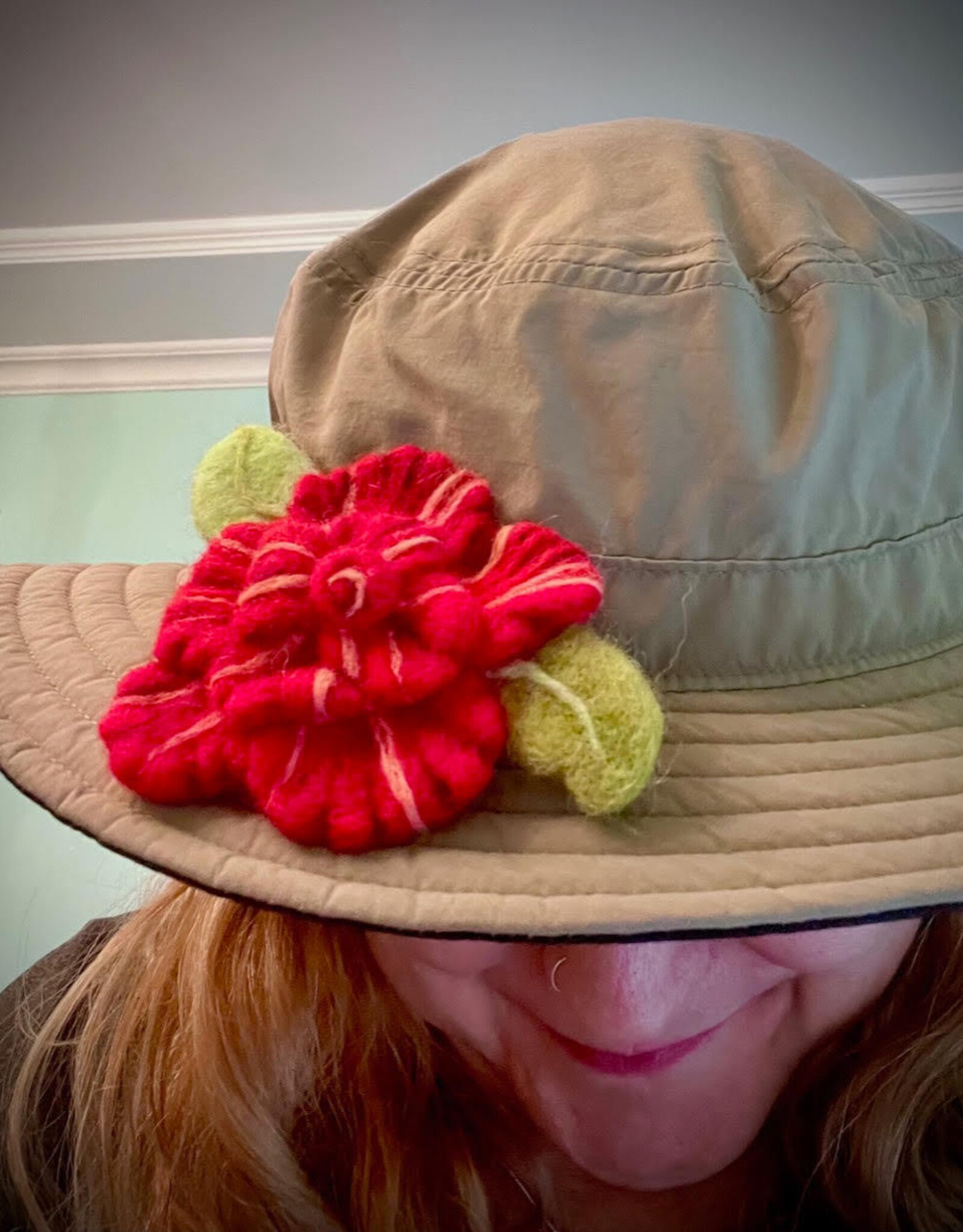 Tracy Kadonaga Needle Felting: Fall Flower Pin for a Hat - Monday, September 29, 4-6pm