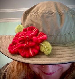 Tracy Kadonaga Needle Felting: Fall Flower Pin for a Hat - Monday, September 29, 4-6pm