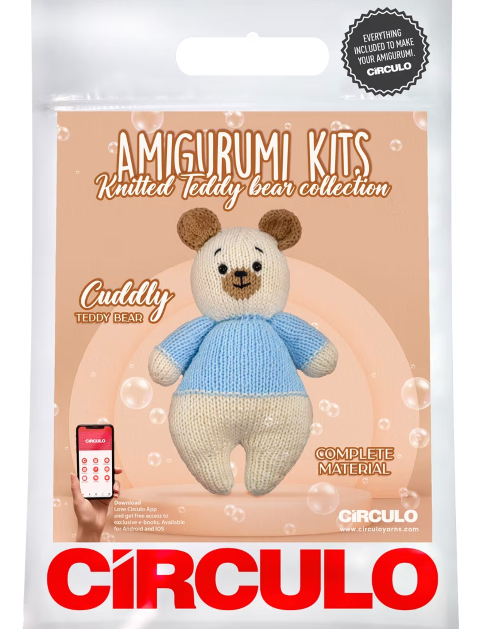 Circulo Knitted Teddy Bear Collection Amigurumi Kits by Circulo