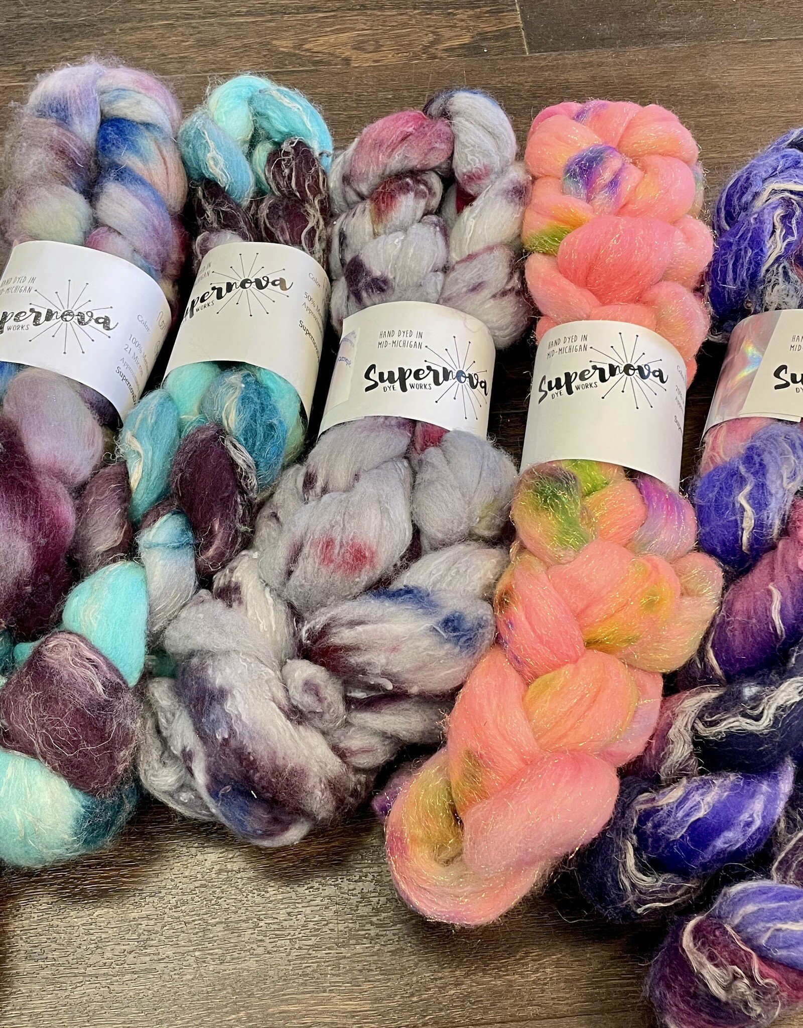 Supernova Dye Works Combed Top Braid by Supernova Dye Works