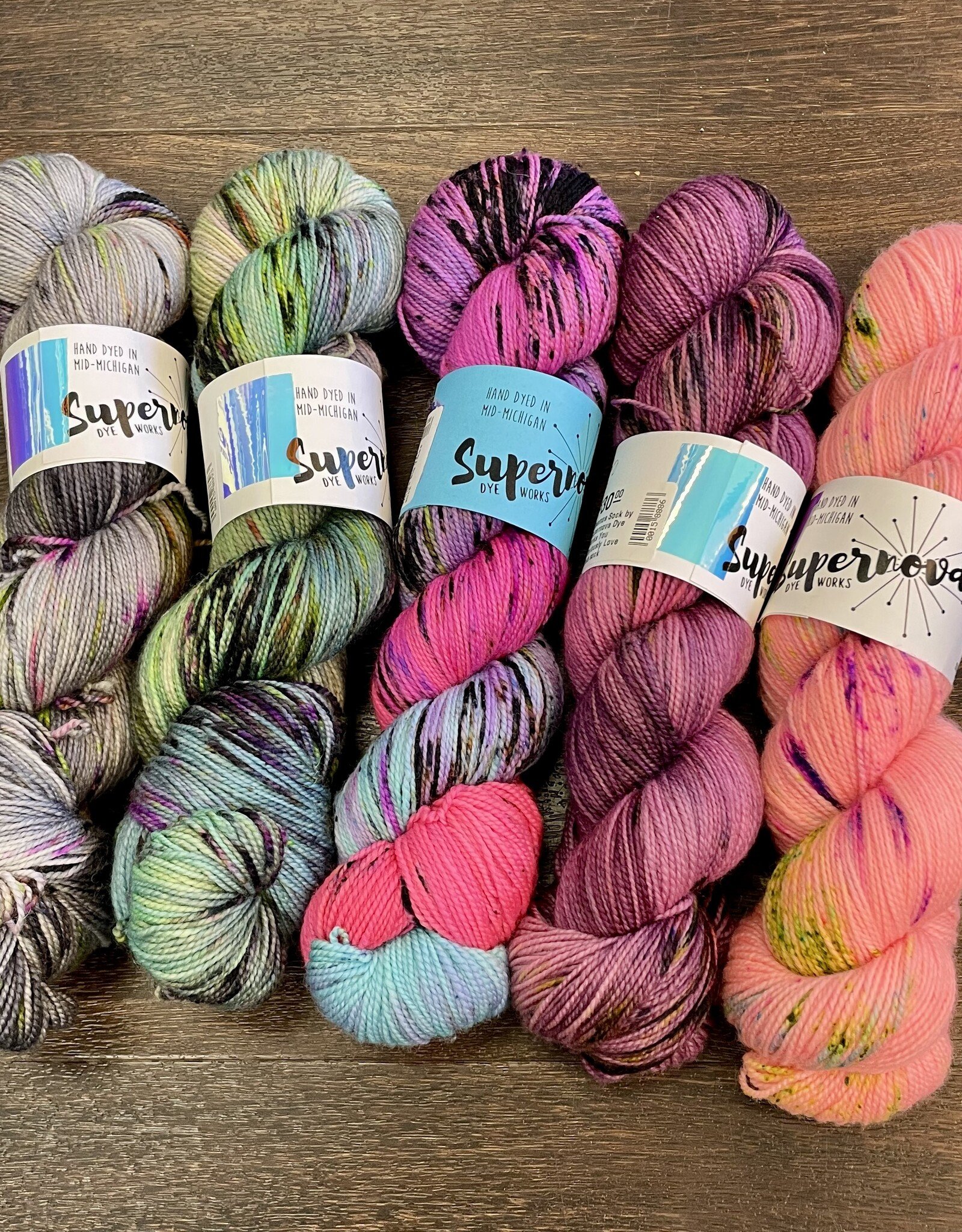 Supernova Dye Works Desmos Sock by Supernova Dye Works