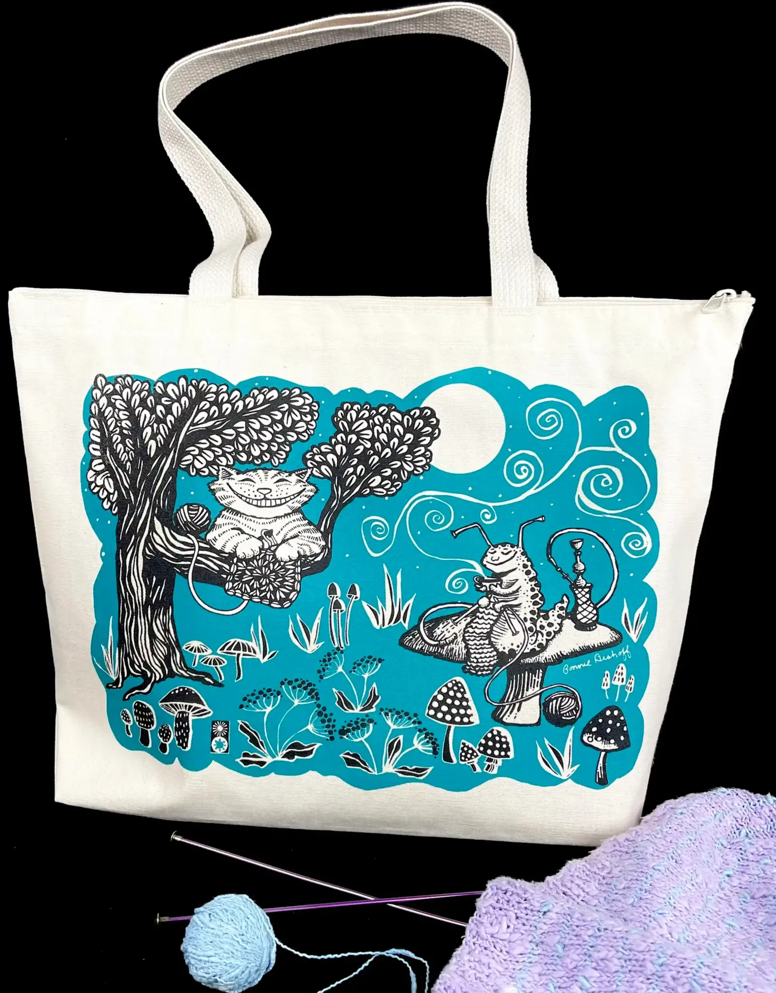 Bonnie Bischoff Wonderland Tote with Zipper