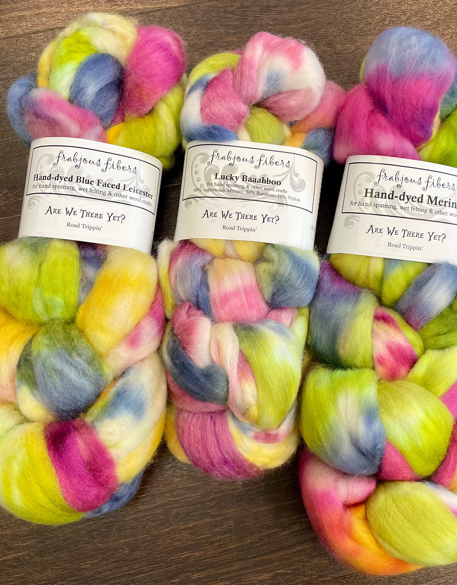Frabjous Fibers Hand Dyed Fiber by Frabjous Fibers