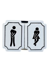 MT3113 BATHROOM SIGN ASSORTED TWO