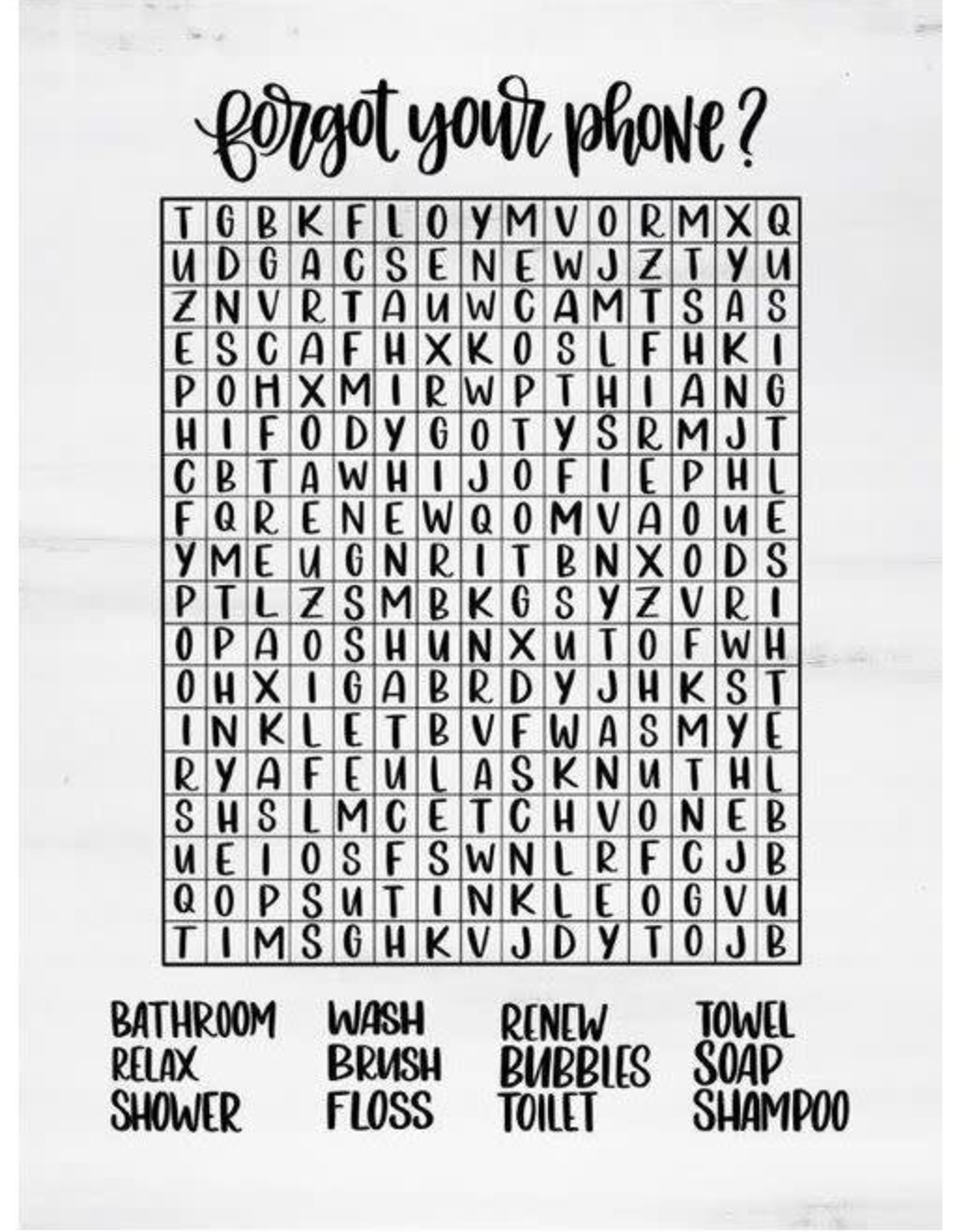 Home DUST278-1216PWWP15 WORD SEARCH SIGN