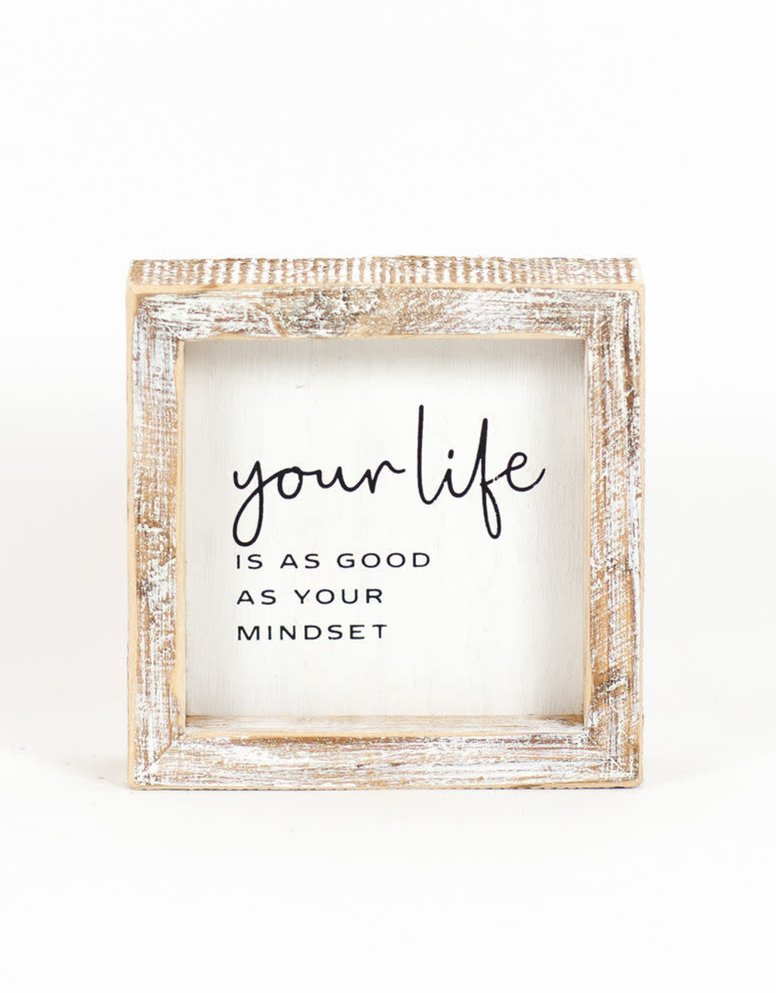 Home 11454 5X5X1.5 WOOD FRAMED SIGN (YOUR LIFE)